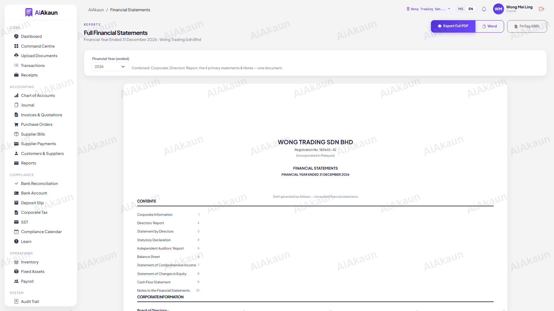 Financial Statements