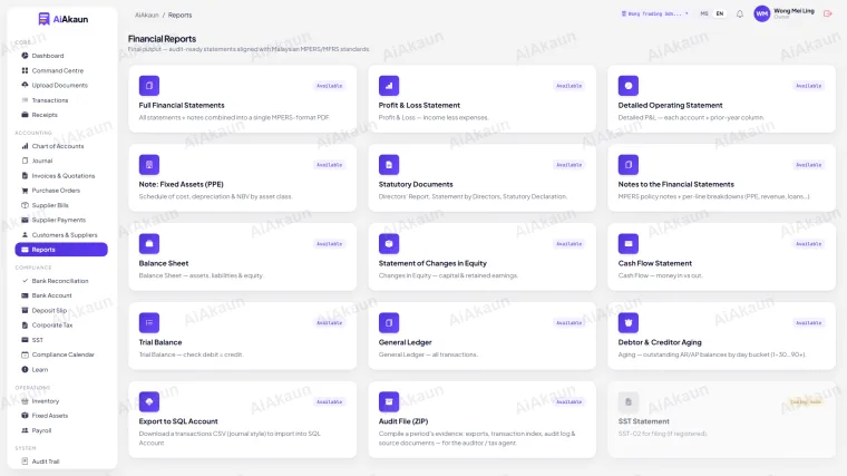 Reports Hub